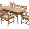Teak kerti elrendezés WINSTON 1+6