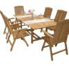 Teak kerti garnitúra LAGUNA II. 1 + 6