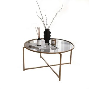 Hanah Home Coffee Table Gold Fume Gold Sun S404F - Gold