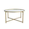 Hanah Home Coffee Table Gold Gold Sun S404
