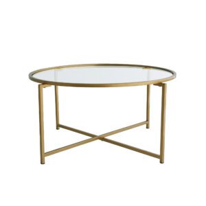Hanah Home Coffee Table Gold Gold Sun S404