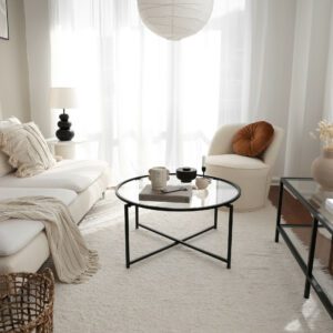 Hanah Home Matt fekete dohányzóasztal Sun S403 - Fekete