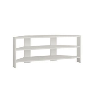 Hanah Home TV Stand White Thales Corner - White