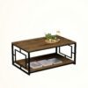 Hanah Home dohányzóasztal diófa fekete Kelvin - fekete