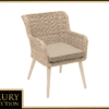 Kerti rattan étkezőszék MALIBU (cappuccino)
