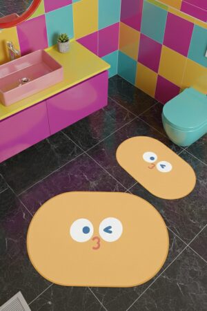 L'essential Maison Fürdőszoba szőnyeg szett (2 darabos) Oran...