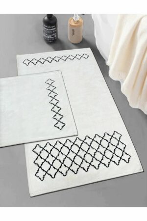 L'essential Maison Fürdőszobaszőnyeg szett (2 darabos) Feket...