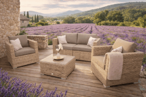 Rattan variálható kanapégarnitúra MALIBU 4 fő részére (cappuccino)