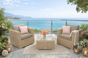 Rattan variálható szett MALIBU 2 fő részére (cappuccino)