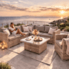 Rattan variálható ülőgarnitúra MALIBU 6 fő részére (cappuccino)