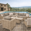 Rattan variálható ülőgarnitúra MALIBU 8 fő részére (cappuccino)