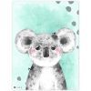 Falikép - Színes koala maci