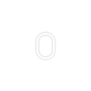 Artemide Alphabet of Light Wand nagy O betű