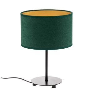 Golden Roller asztali lámpa 30cm sötétzöld/arany