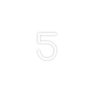 Artemide Alphabet of Light 5. számú fali lámpa