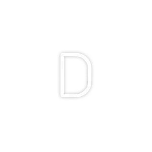 Artemide Alphabet of Light Wand nagy D betű