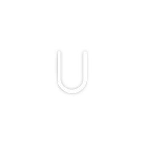 Artemide Alphabet of Light Wand nagy U betű