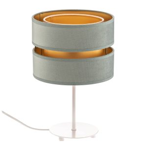 Golden Duo asztali lámpa 30cm mentazöld/arany