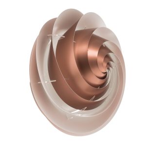LE KLINT Swirl kicsi - réz fali lámpa