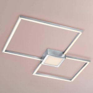 LED mennyezeti lámpa Hydra 3000 K nikkel 2 négyzet