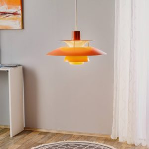 designer függő lámpa narancs