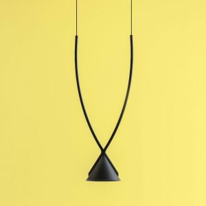 Axolight Jewel LED függő lámpa egy izzós fekete