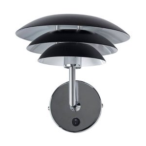 Dyberg Larsen DL20 fali lámpa fém 20 cm fekete