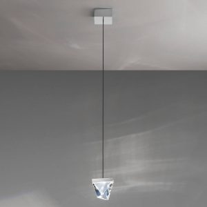 Fabbian Tripla LED függő lámpa kristály alumínium