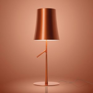 Foscarini Birdie LED piccola asztali lámpa réz