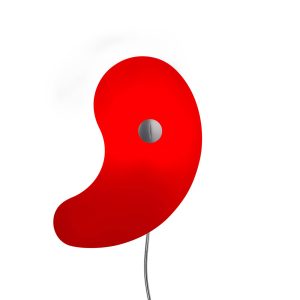 Foscarini Bit 1 falilámpa üveg diffúzorral piros
