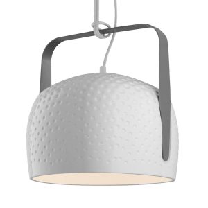 Karman Bag - fehér függőlámpa Ø 32 cm strukturált