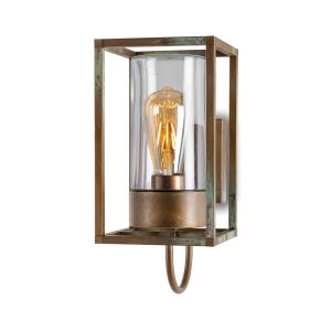 Kültéri falilámpa Cubic³ 3362 antik s.réz/tiszta