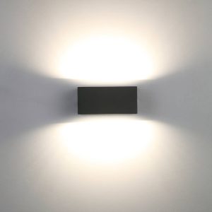 Kültéri falilámpa Gemini szögl. antr. 16cm 3 000K