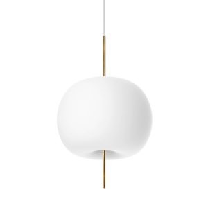 Kundalini Kushi függő lámpa Ø 33 cm sárgaréz/fehér