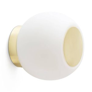 LED fali lámpa Moy arany üvegbúrával