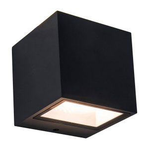 LED kült. fali Gemini Matt fekete 8