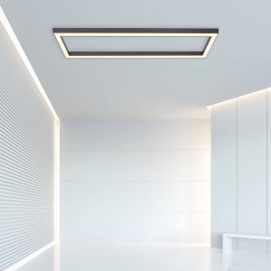 PURE Lines LED mennyezeti lámpa szögletes antracit