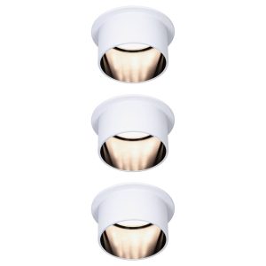 Paulmann Gil LED telep. feh./fek. matt 3 db készl.
