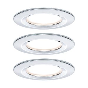 Paulmann Nova Coin LED-spot 3 db ker. szab. króm
