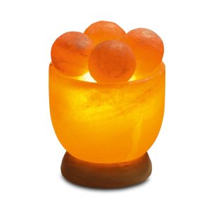 Sókristály tál masszázsgyöngyökkel