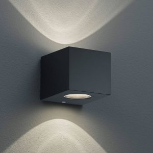 Szögletes LED kültéri fali lámpa Cordoba