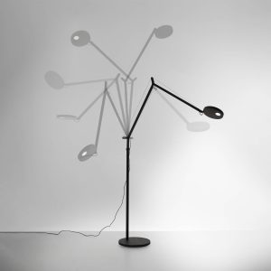 Artemide Demetra olvasás LED állólámpa 930 szürke
