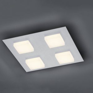 BANKAMP Luno LED mennyezeti lámpa 4 égős ezüst