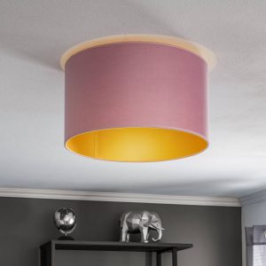 Golden Roller mennyezeti lámpa Ø40cm rózsasz/arany