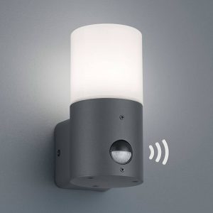 Kültéri fali lámpa Hoosic 1izzós érzékelő antracit