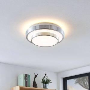 Lindby Naima LED alu mennyezeti lámpa kerek 29