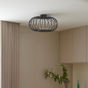 Lucande Lusine LED mennyezeti lámpa fekete