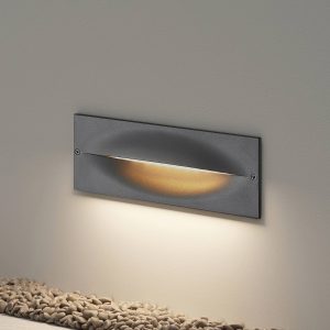 Lucande Zandro LED fali beépíthető lámpa kültérre