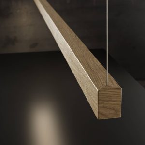 OLEV Lanacotta LED függő lámpa tölgyfa