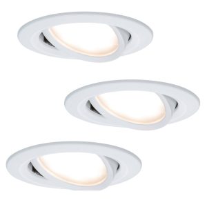 Paulmann Coin Slim LED beép. l. IP23 feh. 3 db-os